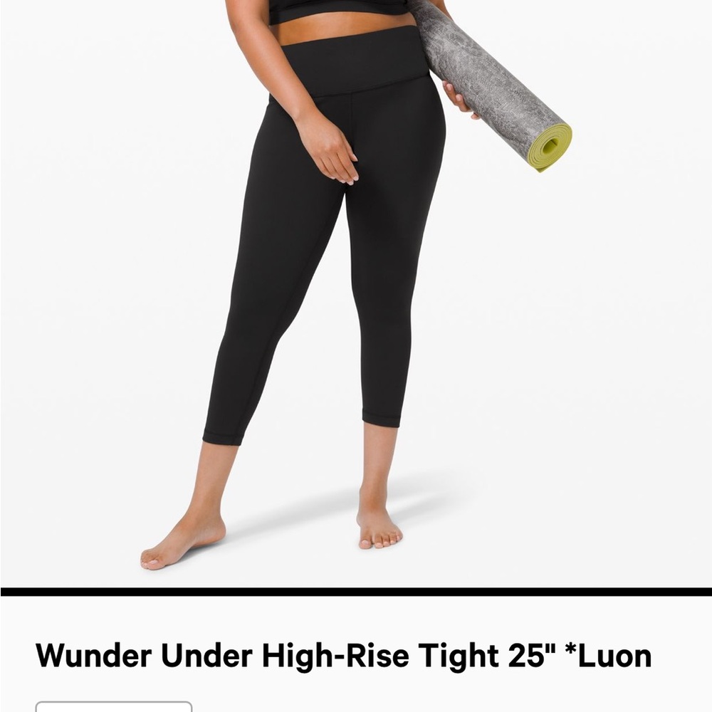 Lululemon wunder under legging . Size 18 . Like new . Worn three times .